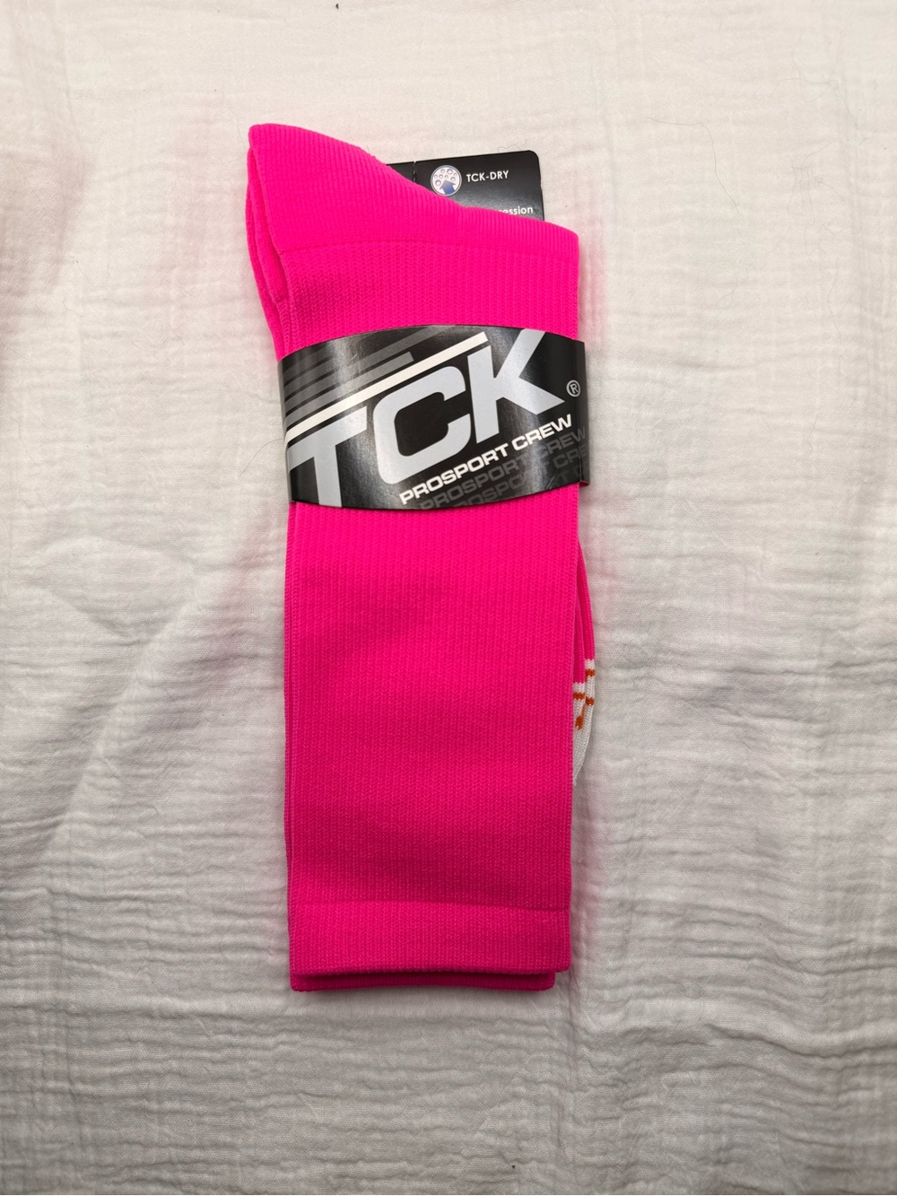 TCK Socks Unisex Pink New with Tags L